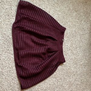 Womens Maroon Skirt- Size M